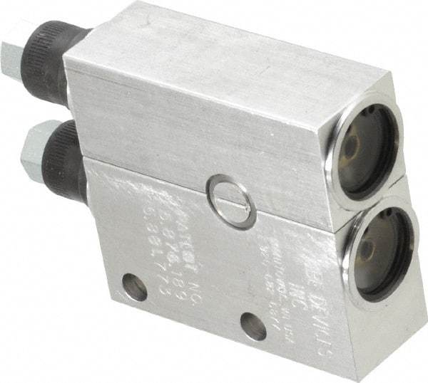 LDI Industries - 0.16 cc Output per Cycle, 2 Outlet Central Lubrication System Air-Operated Pump - 1" Wide x 4-3/64" High, Oil/Grease, 1/8-27 Outlet Thread, NPTF - Americas Industrial Supply