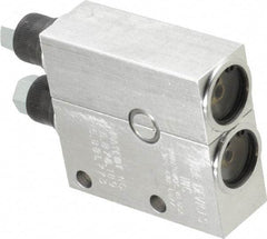 LDI Industries - 0.16 cc Output per Cycle, 2 Outlet Central Lubrication System Air-Operated Pump - 1" Wide x 4-3/64" High, Oil/Grease, 1/8-27 Outlet Thread, NPTF - Americas Industrial Supply