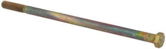 Value Collection - 3/8-24 UNF, 8" Length Under Head Hex Head Cap Screw - Partially Threaded, Grade 8 Alloy Steel, Zinc-Plated Finish, 9/16" Hex - Americas Industrial Supply