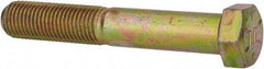 Value Collection - 7/16-20 UNF, 2-3/4" Length Under Head Hex Head Cap Screw - Partially Threaded, Grade 8 Alloy Steel, Zinc-Plated Finish, 5/8" Hex - Americas Industrial Supply