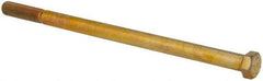 Value Collection - 7/16-20 UNF, 8" Length Under Head Hex Head Cap Screw - Partially Threaded, Grade 8 Alloy Steel, Zinc-Plated Finish, 5/8" Hex - Americas Industrial Supply