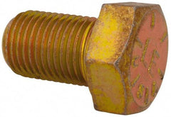 Value Collection - 1/2-20 UNF, 3/4" Length Under Head Hex Head Cap Screw - Fully Threaded, Grade 8 Alloy Steel, Zinc-Plated Finish, 3/4" Hex - Americas Industrial Supply