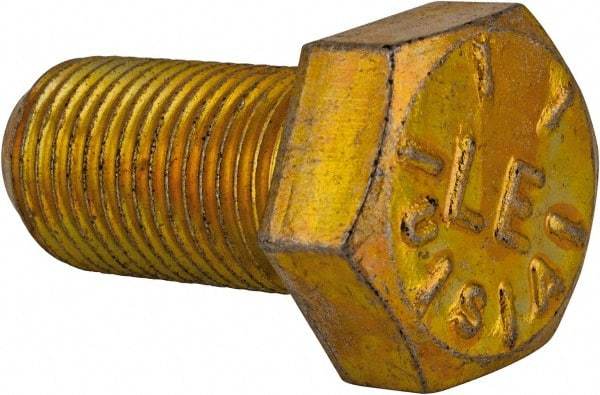 Value Collection - 1/2-20 UNF, 1" Length Under Head Hex Head Cap Screw - Fully Threaded, Grade 8 Alloy Steel, Zinc-Plated Finish, 3/4" Hex - Americas Industrial Supply