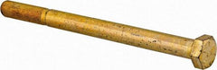Value Collection - 1/2-20 UNF, 6-1/2" Length Under Head Hex Head Cap Screw - Partially Threaded, Grade 8 Alloy Steel, Zinc-Plated Finish, 3/4" Hex - Americas Industrial Supply