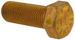 Value Collection - 9/16-18 UNF, 1-1/2" Length Under Head Hex Head Cap Screw - Fully Threaded, Grade 8 Alloy Steel, Zinc-Plated Finish, 13/16" Hex - Americas Industrial Supply