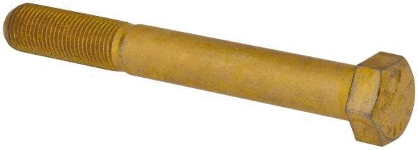 Value Collection - 9/16-18 UNF, 4-1/2" Length Under Head Hex Head Cap Screw - Partially Threaded, Grade 8 Alloy Steel, Zinc-Plated Finish, 13/16" Hex - Americas Industrial Supply