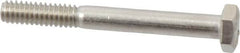 Value Collection - 1/4-20 UNC, 2-1/4" Length Under Head Hex Head Cap Screw - Partially Threaded, Grade 18-8 Stainless Steel, Uncoated, 7/16" Hex - Americas Industrial Supply