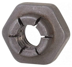 Flex-Loc - #10-24 UNJC Grade 2 Hex Lock Nut with Expanding Flex Top - Uncoated, Meets Military Specifications - Americas Industrial Supply