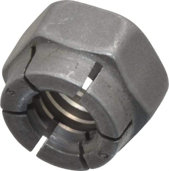 Flex-Loc - 5/16-18 UNC Grade 2 Hex Lock Nut with Expanding Flex Top - Uncoated, Meets Military Specifications - Americas Industrial Supply