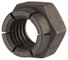 Flex-Loc - 7/16-14 UNC Grade 2 Hex Lock Nut with Expanding Flex Top - Uncoated, Meets Military Specifications - Americas Industrial Supply