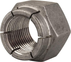 Flex-Loc - 7/8-14 UNF Grade 2 Hex Lock Nut with Expanding Flex Top - 1-1/4" Width Across Flats, 1" High, Uncoated - Americas Industrial Supply