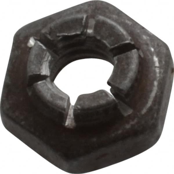 Flex-Loc - #10-24 UNJC Grade 2 Hex Lock Nut with Expanding Flex Top - 3/16" High, Uncoated, Meets Military Specifications - Americas Industrial Supply