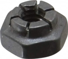 Flex-Loc - #8-32 UNJC Grade 2 Hex Lock Nut with Expanding Flex Top - 3/16" High, Uncoated, Meets Military Specifications - Americas Industrial Supply