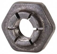 Flex-Loc - #10-32 UNJF Grade 2 Hex Lock Nut with Expanding Flex Top - 3/16" High, Uncoated, Meets Military Specifications - Americas Industrial Supply