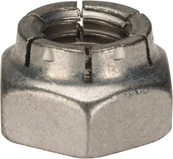 Flex-Loc - 5/8-11 UNC Grade 2 Heavy Hex Lock Nut with Expanding Flex Top - Cadmium-Plated Finish, Meets Military Specifications - Americas Industrial Supply