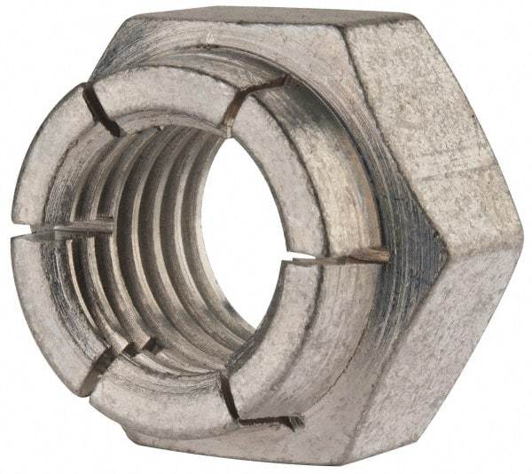 Flex-Loc - 3/4-10 UNC Grade 2 Heavy Hex Lock Nut with Expanding Flex Top - Cadmium-Plated Finish, Meets Military Specifications - Americas Industrial Supply