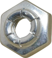 Flex-Loc - 1/4-20 UNC Grade 2 Heavy Hex Lock Nut with Expanding Flex Top - 7/32" High, Cadmium-Plated Finish, Meets Military Specifications - Americas Industrial Supply