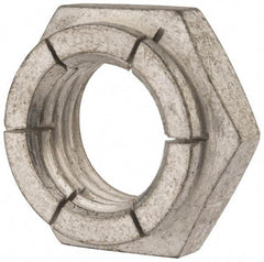 Flex-Loc - 1-8 UNC Grade 2 Heavy Hex Lock Nut with Expanding Flex Top - Cadmium-Plated Finish, Meets Military Specifications - Americas Industrial Supply