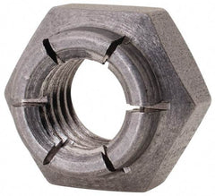 Flex-Loc - 3/8-16 UNC 18-8 Heavy Hex Lock Nut with Expanding Flex Top - Uncoated, Meets Military Specifications - Americas Industrial Supply