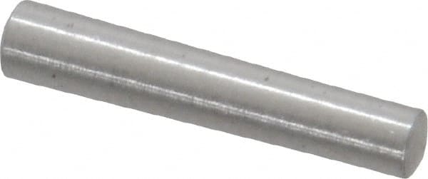 Value Collection - Size 2/0, 0.1254" Small End Diam, 0.141" Large End Diam, Uncoated Steel Taper Pin - Grade C-12L14, 3/4" OAL, 3/4 Pin Length - Americas Industrial Supply