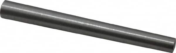 Value Collection - Size 8, 0.3984" Small End Diam, 0.492" Large End Diam, Uncoated Steel Taper Pin - Grade C-12L14, 4-1/2" OAL, 4-1/2 Pin Length - Americas Industrial Supply