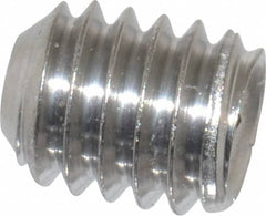 Value Collection - 5/16-18 UNC, 3/8" OAL, Cup Point Set Screw - Grade 316 Stainless Steel, 3/32" Key - Americas Industrial Supply
