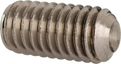 Value Collection - 3/8-16 UNC, 3/4" OAL, Cup Point Set Screw - Grade 316 Stainless Steel, 3/16" Key - Americas Industrial Supply