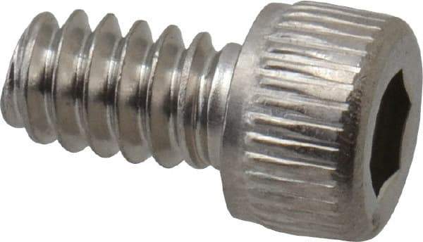 Value Collection - #6-32 UNC Hex Socket Drive, Socket Cap Screw - Grade 316 Stainless Steel, 1/4" Length Under Head - Americas Industrial Supply