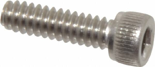 Value Collection - #6-32 UNC Hex Socket Drive, Socket Cap Screw - Grade 316 Stainless Steel, 1/2" Length Under Head - Americas Industrial Supply