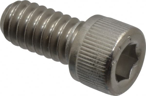 Value Collection - 1/4-20 UNC Hex Socket Drive, Socket Cap Screw - Grade 316 Stainless Steel, 1/2" Length Under Head - Americas Industrial Supply