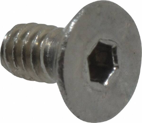 Value Collection - #2-56 UNC Hex Socket Drive, 82° Flat Screw - Grade 18-8 Stainless Steel, 3/16" OAL - Americas Industrial Supply
