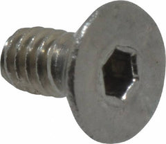 Value Collection - #2-56 UNC Hex Socket Drive, 82° Flat Screw - Grade 18-8 Stainless Steel, 3/16" OAL - Americas Industrial Supply