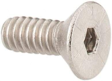 Value Collection - #2-56 UNC Hex Socket Drive, 82° Flat Screw - Grade 18-8 Stainless Steel, 1/4" OAL - Americas Industrial Supply