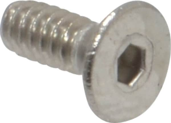 Value Collection - #4-40 UNC Hex Socket Drive, 82° Flat Screw - Grade 18-8 Stainless Steel, 5/16" OAL - Americas Industrial Supply