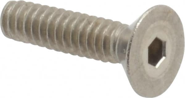 Value Collection - #4-40 UNC Hex Socket Drive, 82° Flat Screw - Grade 18-8 Stainless Steel, 1/2" OAL - Americas Industrial Supply