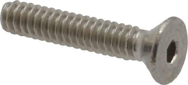 Value Collection - #4-40 UNC Hex Socket Drive, 82° Flat Screw - Grade 18-8 Stainless Steel, 5/8" OAL - Americas Industrial Supply