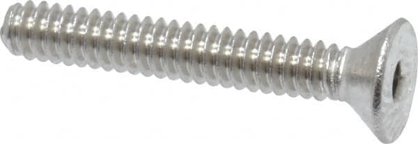 Value Collection - #4-40 UNC Hex Socket Drive, 82° Flat Screw - Grade 18-8 Stainless Steel, 3/4" OAL - Americas Industrial Supply