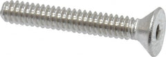 Value Collection - #4-40 UNC Hex Socket Drive, 82° Flat Screw - Grade 18-8 Stainless Steel, 3/4" OAL - Americas Industrial Supply