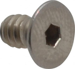 Value Collection - #6-32 UNC Hex Socket Drive, 82° Flat Screw - Grade 18-8 Stainless Steel, 1/4" OAL - Americas Industrial Supply