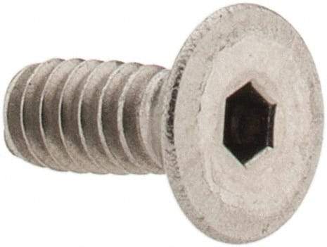Value Collection - #6-32 UNC Hex Socket Drive, 82° Flat Screw - Grade 18-8 Stainless Steel, 3/8" OAL - Americas Industrial Supply