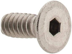 Value Collection - #6-32 UNC Hex Socket Drive, 82° Flat Screw - Grade 18-8 Stainless Steel, 3/8" OAL - Americas Industrial Supply