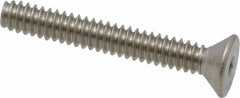 Value Collection - #6-32 UNC Hex Socket Drive, 82° Flat Screw - Grade 18-8 Stainless Steel, 1" OAL - Americas Industrial Supply