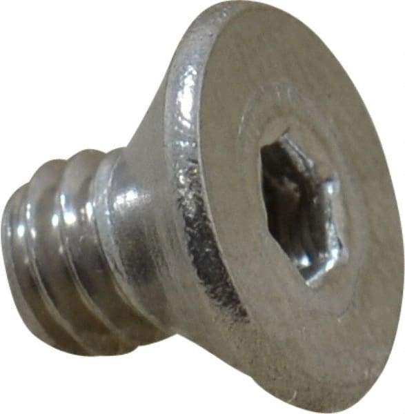 Value Collection - #8-32 UNC Hex Socket Drive, 82° Flat Screw - Grade 18-8 Stainless Steel, 1/4" OAL - Americas Industrial Supply
