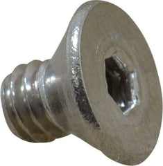 Value Collection - #8-32 UNC Hex Socket Drive, 82° Flat Screw - Grade 18-8 Stainless Steel, 1/4" OAL - Americas Industrial Supply