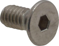 Value Collection - #8-32 UNC Hex Socket Drive, 82° Flat Screw - Grade 18-8 Stainless Steel, 3/8" OAL - Americas Industrial Supply
