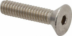 Value Collection - #8-32 UNC Hex Socket Drive, 82° Flat Screw - Grade 18-8 Stainless Steel, 3/4" OAL - Americas Industrial Supply