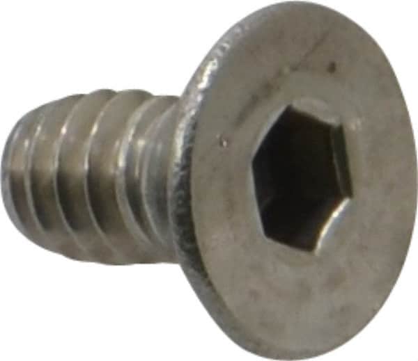 Value Collection - #10-24 UNC Hex Socket Drive, 82° Flat Screw - Grade 18-8 Stainless Steel, 3/8" OAL - Americas Industrial Supply
