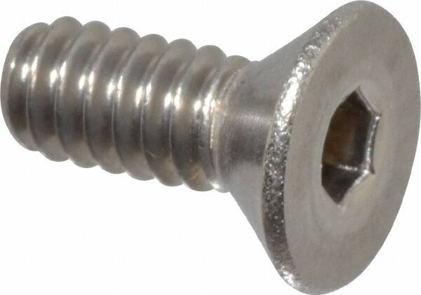 Value Collection - #10-24 UNC Hex Socket Drive, 82° Flat Screw - Grade 18-8 Stainless Steel, 1/2" OAL - Americas Industrial Supply