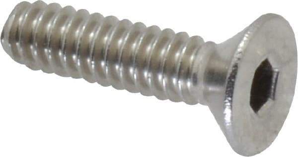Value Collection - #10-24 UNC Hex Socket Drive, 82° Flat Screw - Grade 18-8 Stainless Steel, 3/4" OAL - Americas Industrial Supply