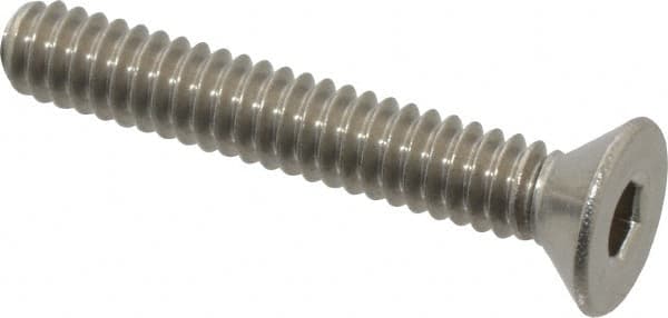 Value Collection - #10-24 UNC Hex Socket Drive, 82° Flat Screw - Grade 18-8 Stainless Steel, 1-1/4" OAL - Americas Industrial Supply
